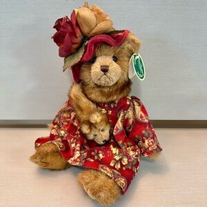 Bearington Collection Adorable VIVIAN FOXWORTH Plush Teddy Bear 14” (1597) NWT!